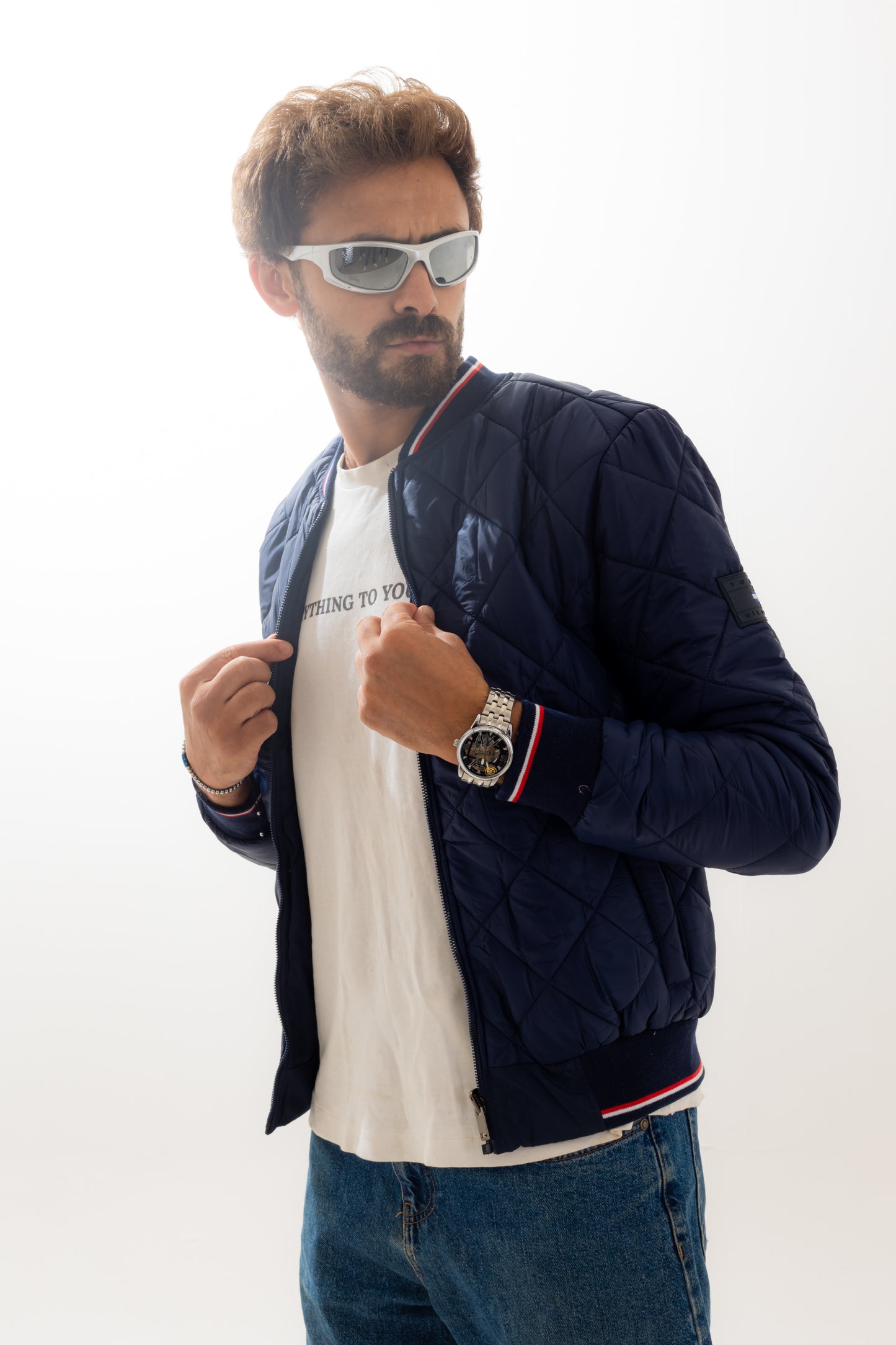 Double Face Navy Jacket TOMMY HILFIGER