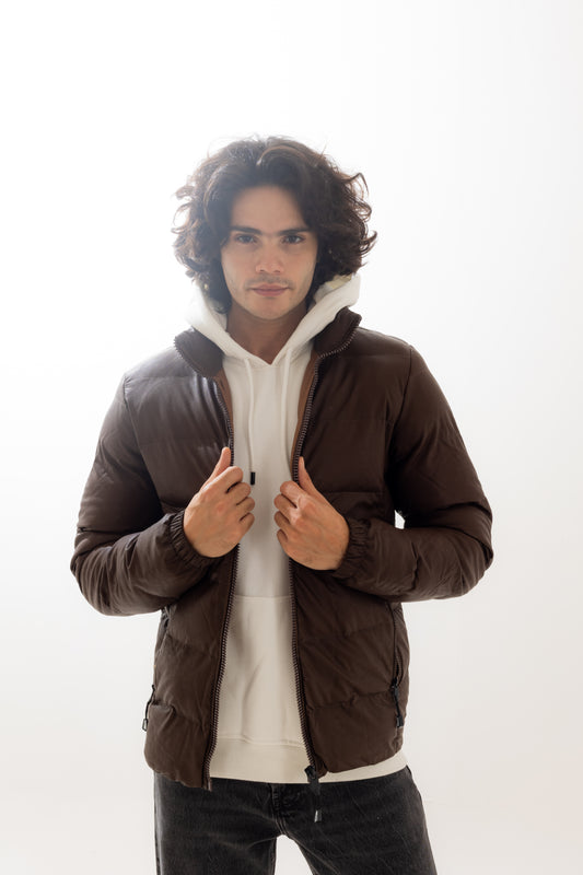 Brown EMPERIO ARMANI Pump Jacket