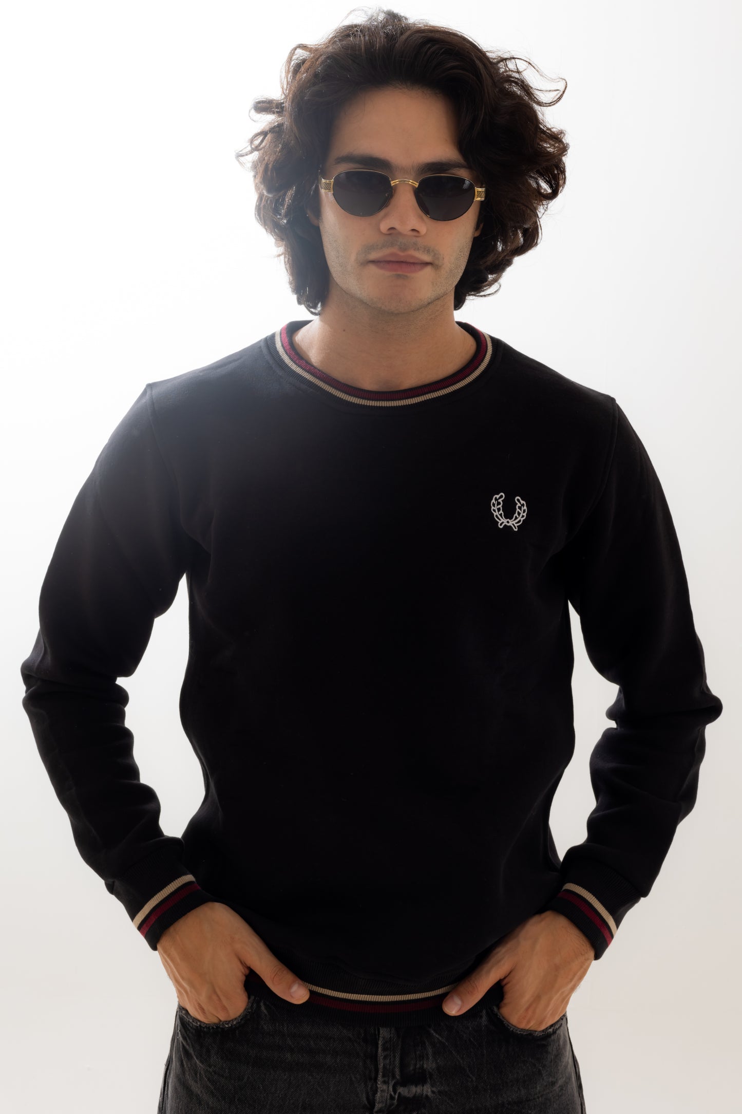 Fred Perry Black Sweatshirt