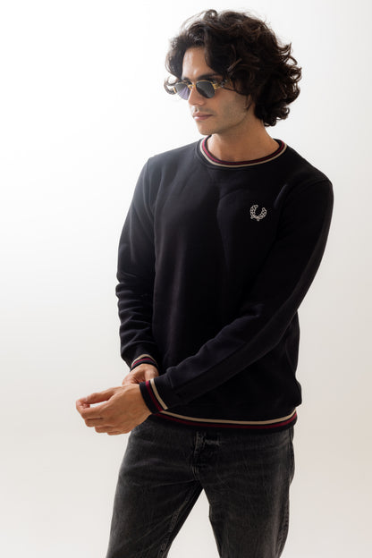 Fred Perry Black Sweatshirt