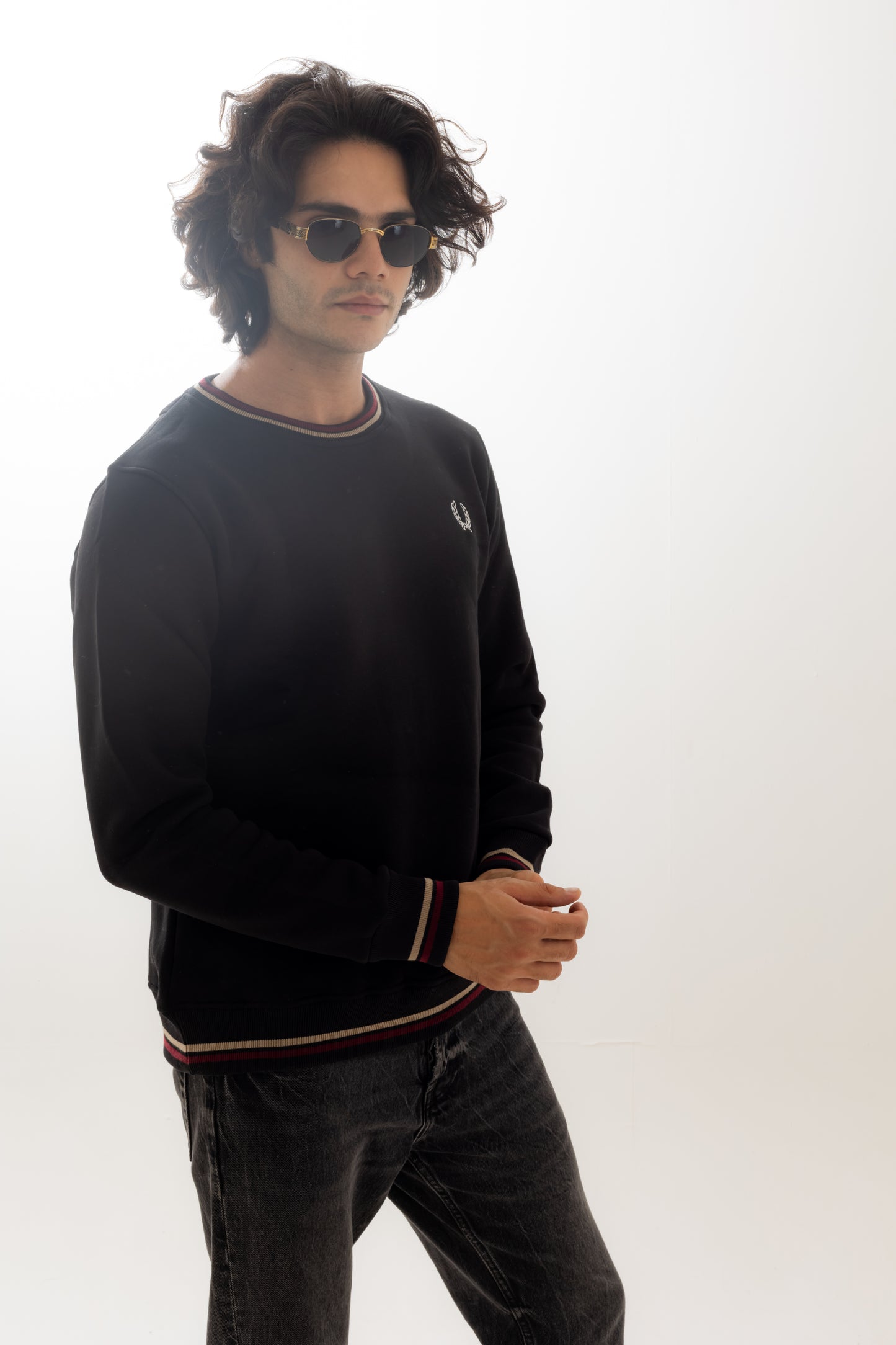 Fred Perry Black Sweatshirt