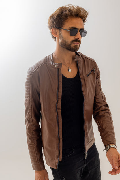 A/X Dark Brown Leather Jacket