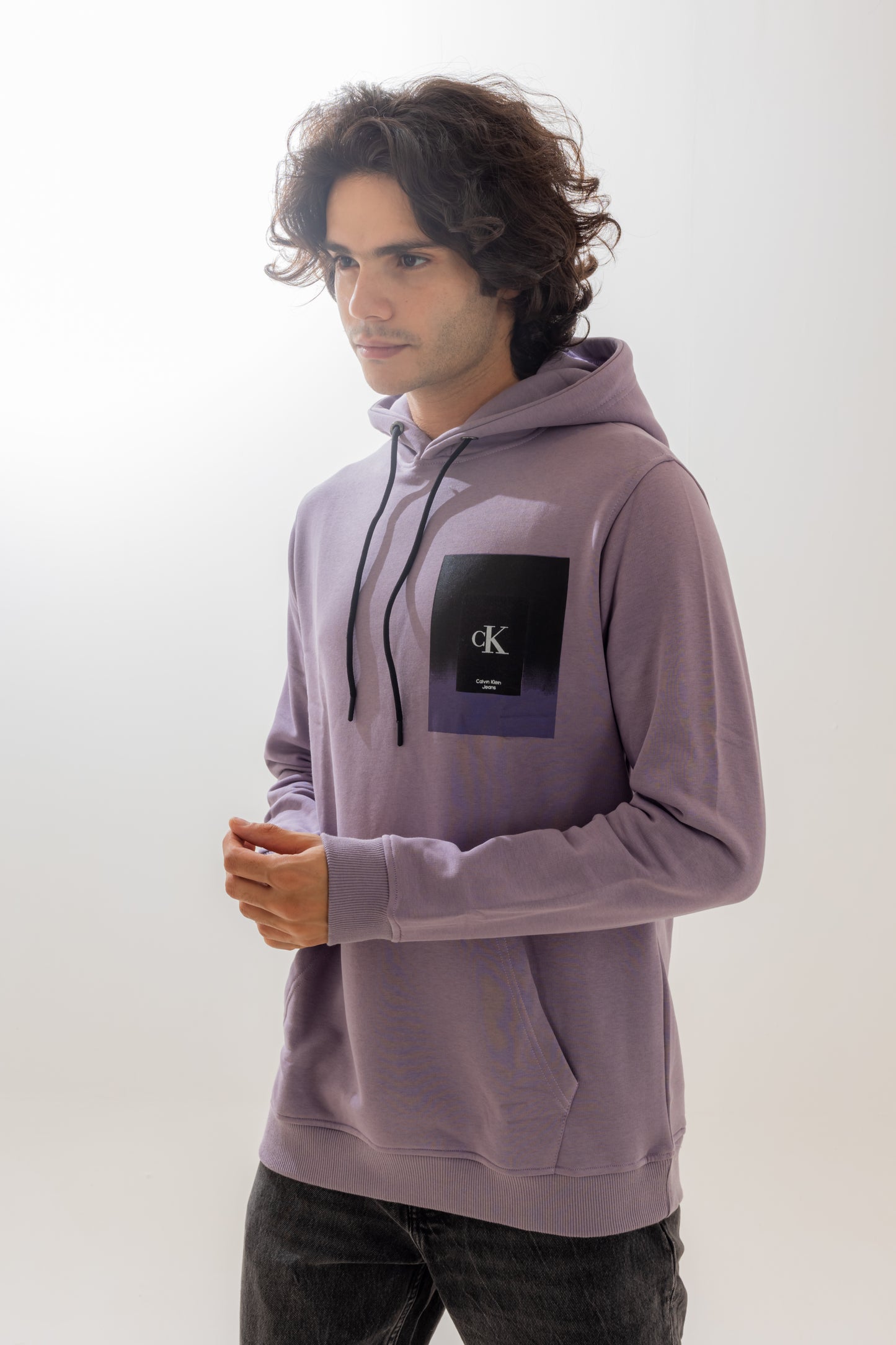 Calvin Klein Purple Hooded Sweatshirt