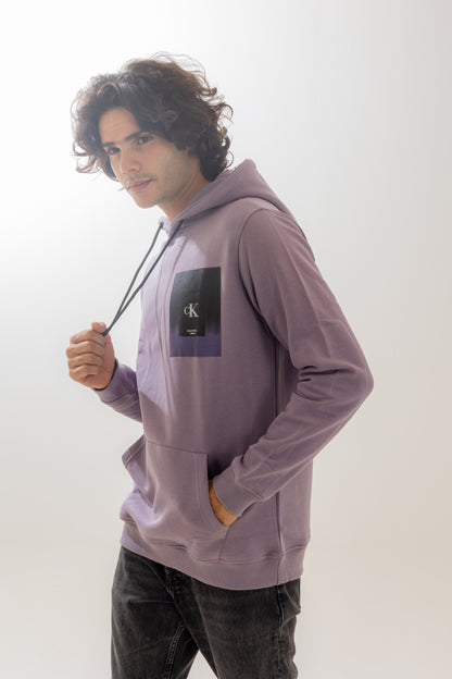 Calvin Klein Purple Hooded Sweatshirt