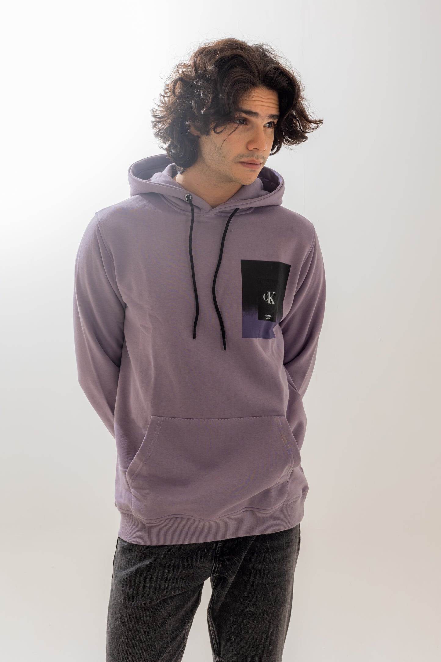 Calvin Klein Purple Hooded Sweatshirt