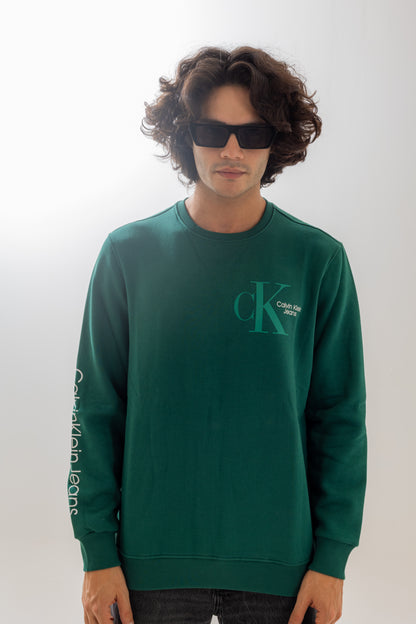 Calvin Klein Emerald Green Crewneck Sweatshirt