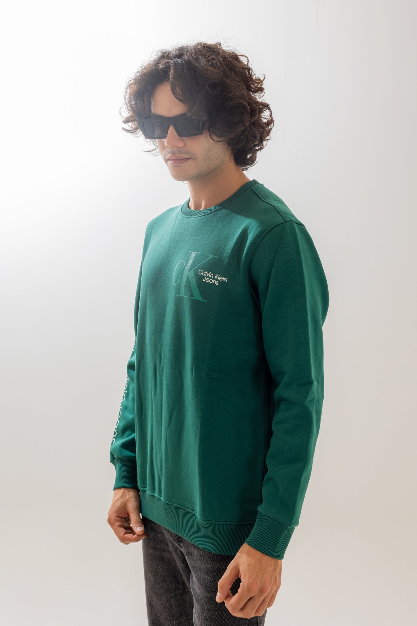 Calvin Klein Emerald Green Crewneck Sweatshirt