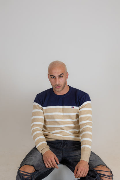 Tommy Hilfiger Striped Beige Pullover