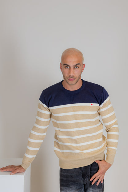 Tommy Hilfiger Striped Beige Pullover