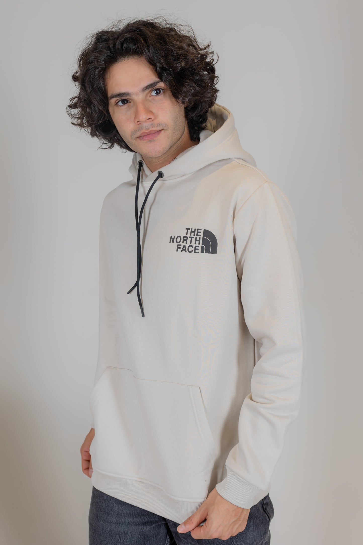 The North Face Beige Hooded Sweatshirt