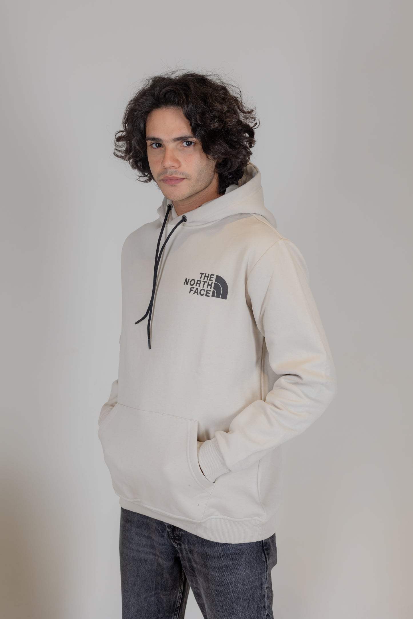 The North Face Beige Hooded Sweatshirt