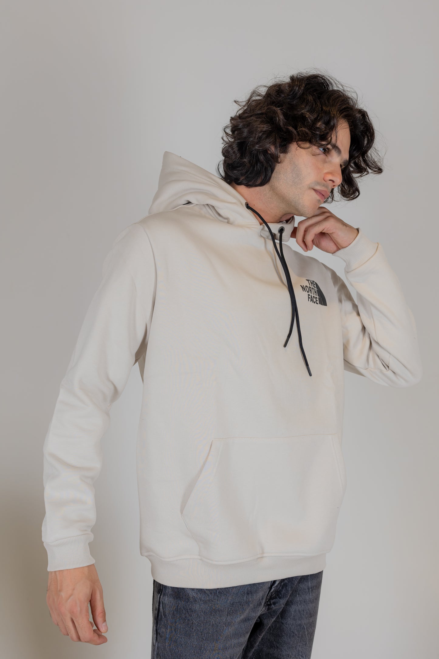 The North Face Beige Hooded Sweatshirt