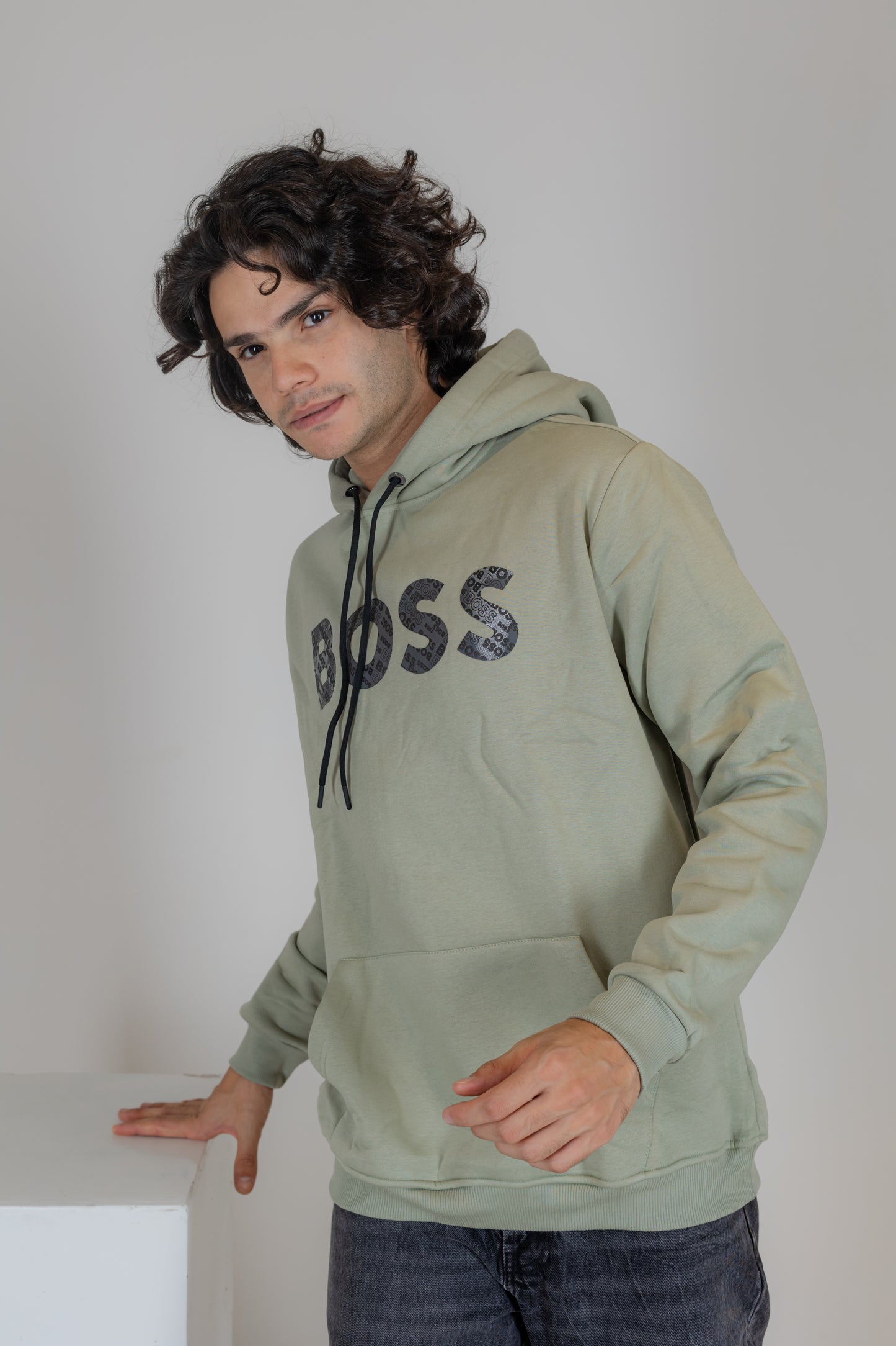 Boss Olive Hoodie