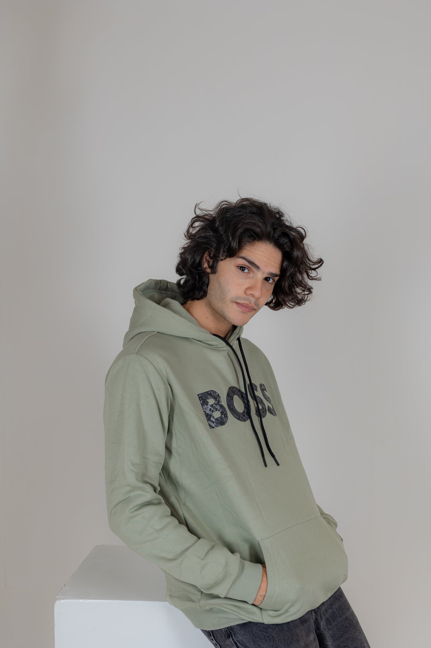 Boss Olive Hoodie