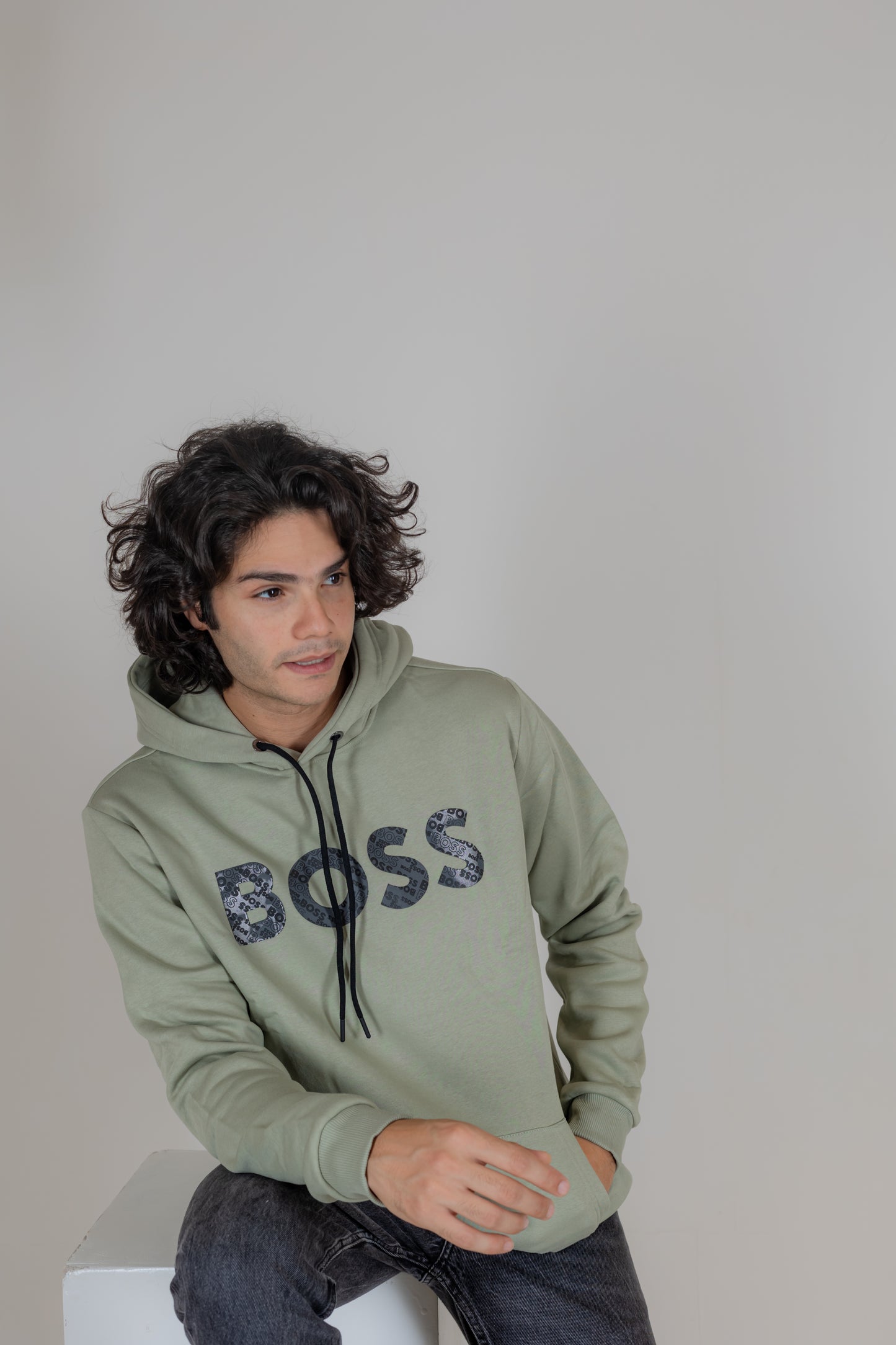 Boss Olive Hoodie