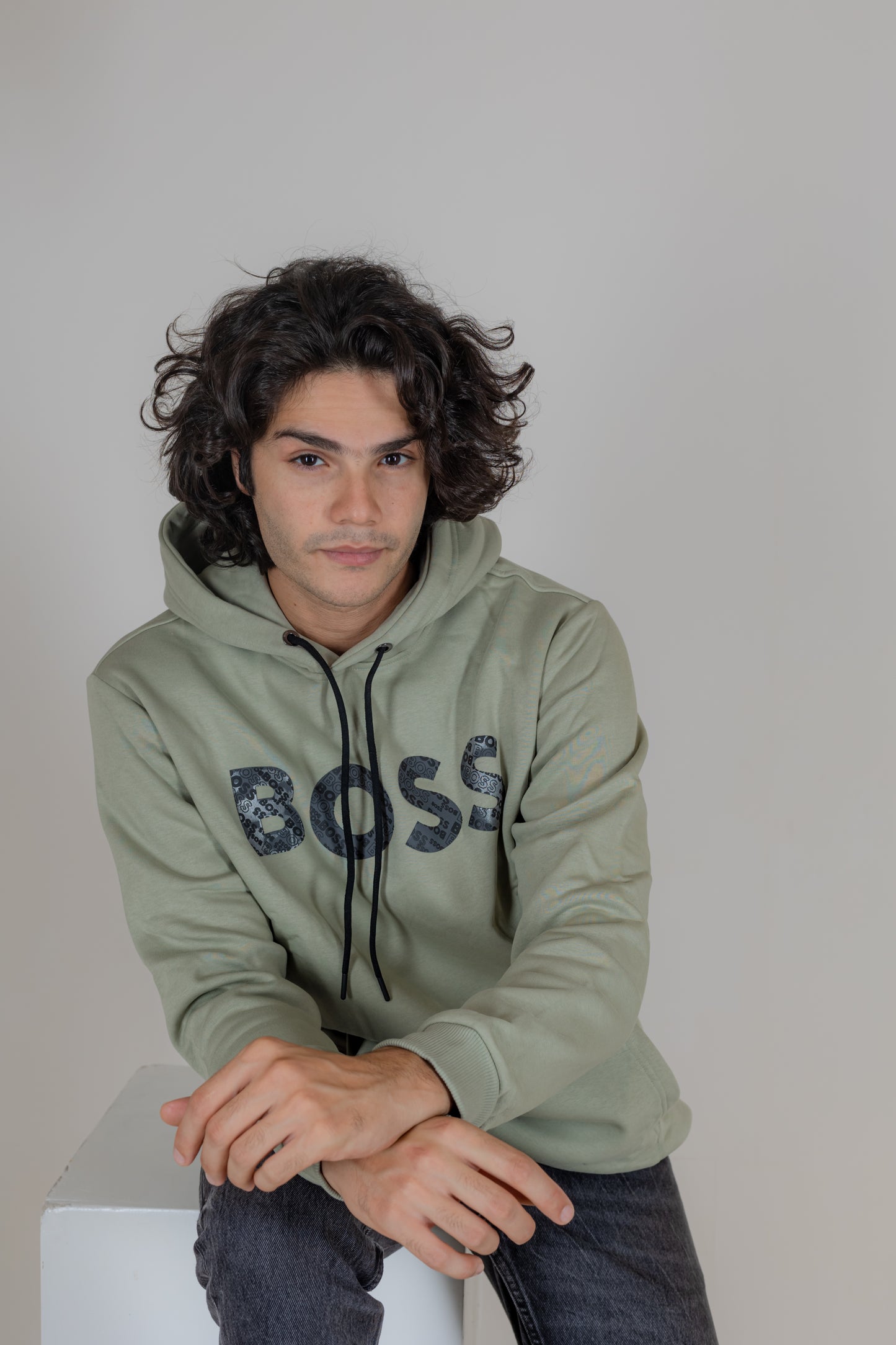 Boss Olive Hoodie