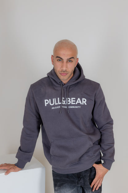 Pull & Bear Gray Hoodie