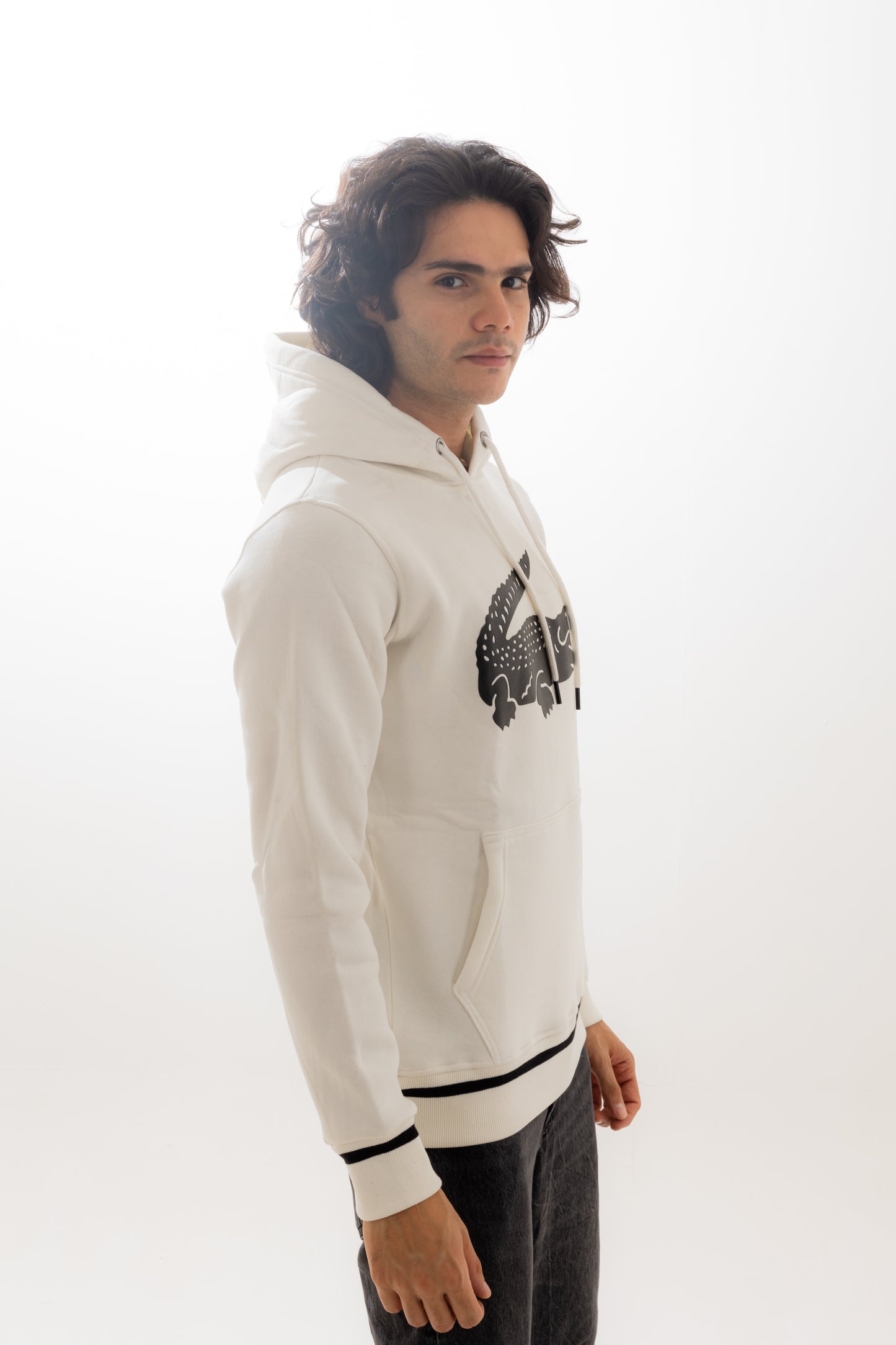 Lacoste Black&White Hoodie