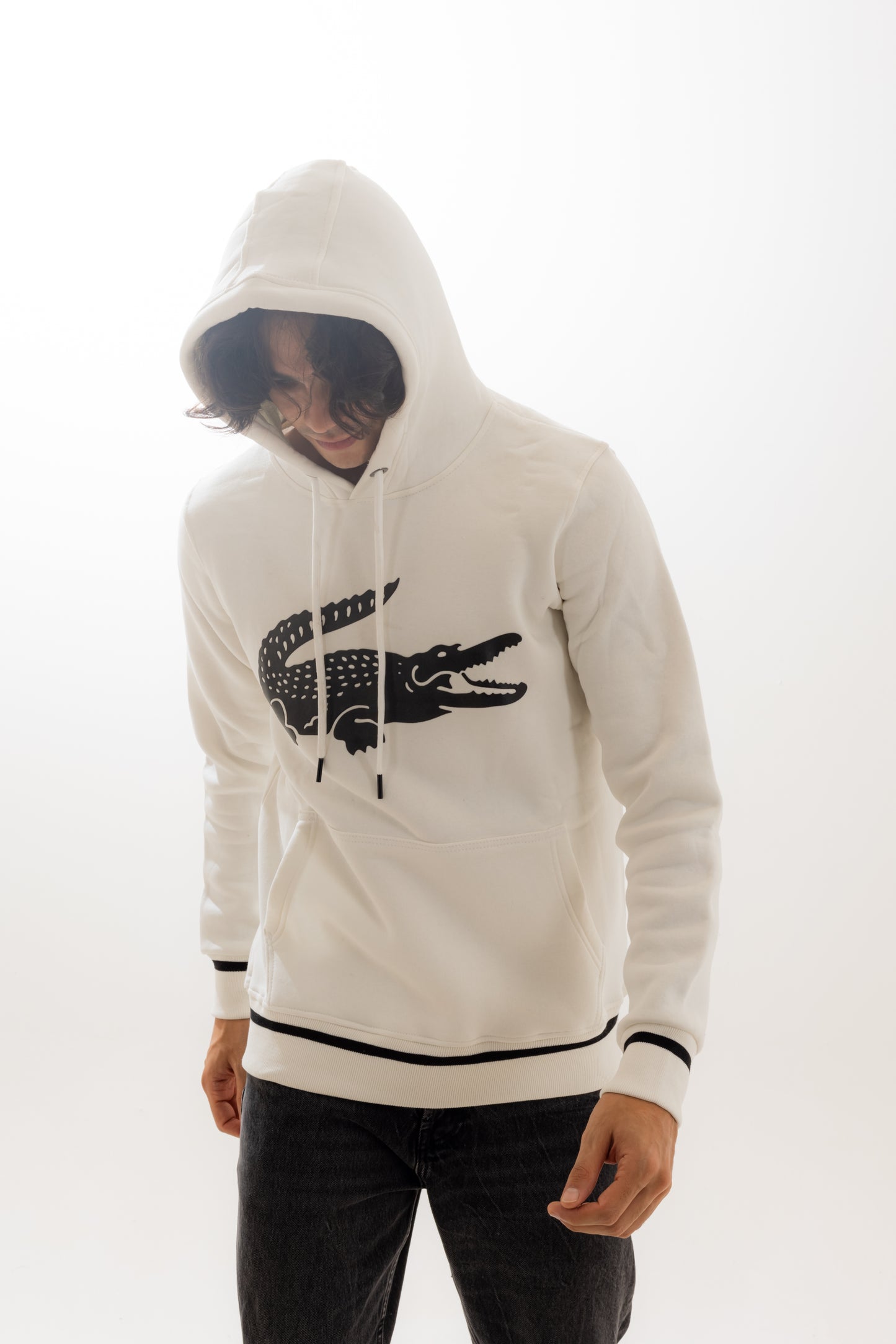 Lacoste Black&White Hoodie