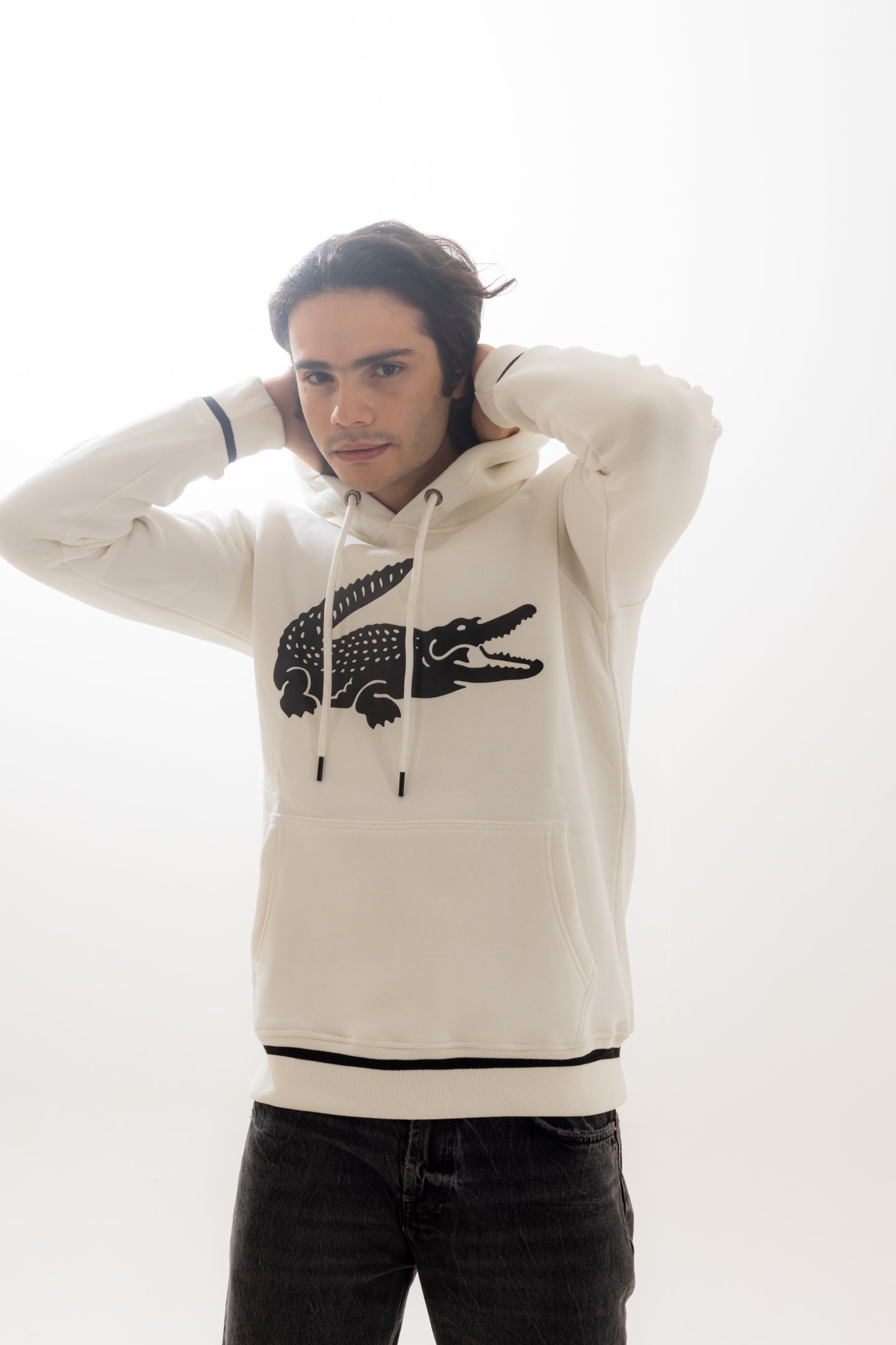 Lacoste Black&White Hoodie