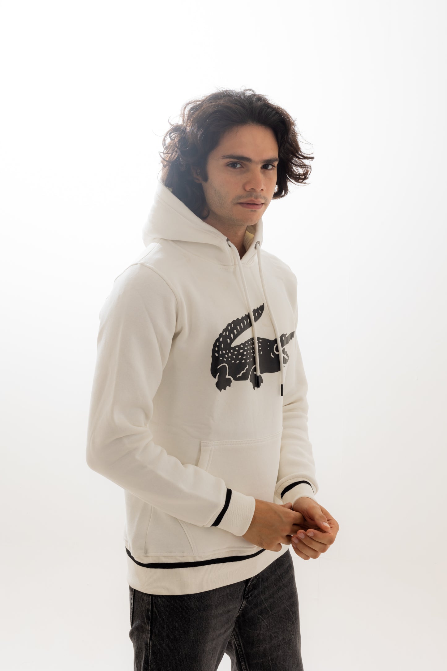 Lacoste Black&White Hoodie