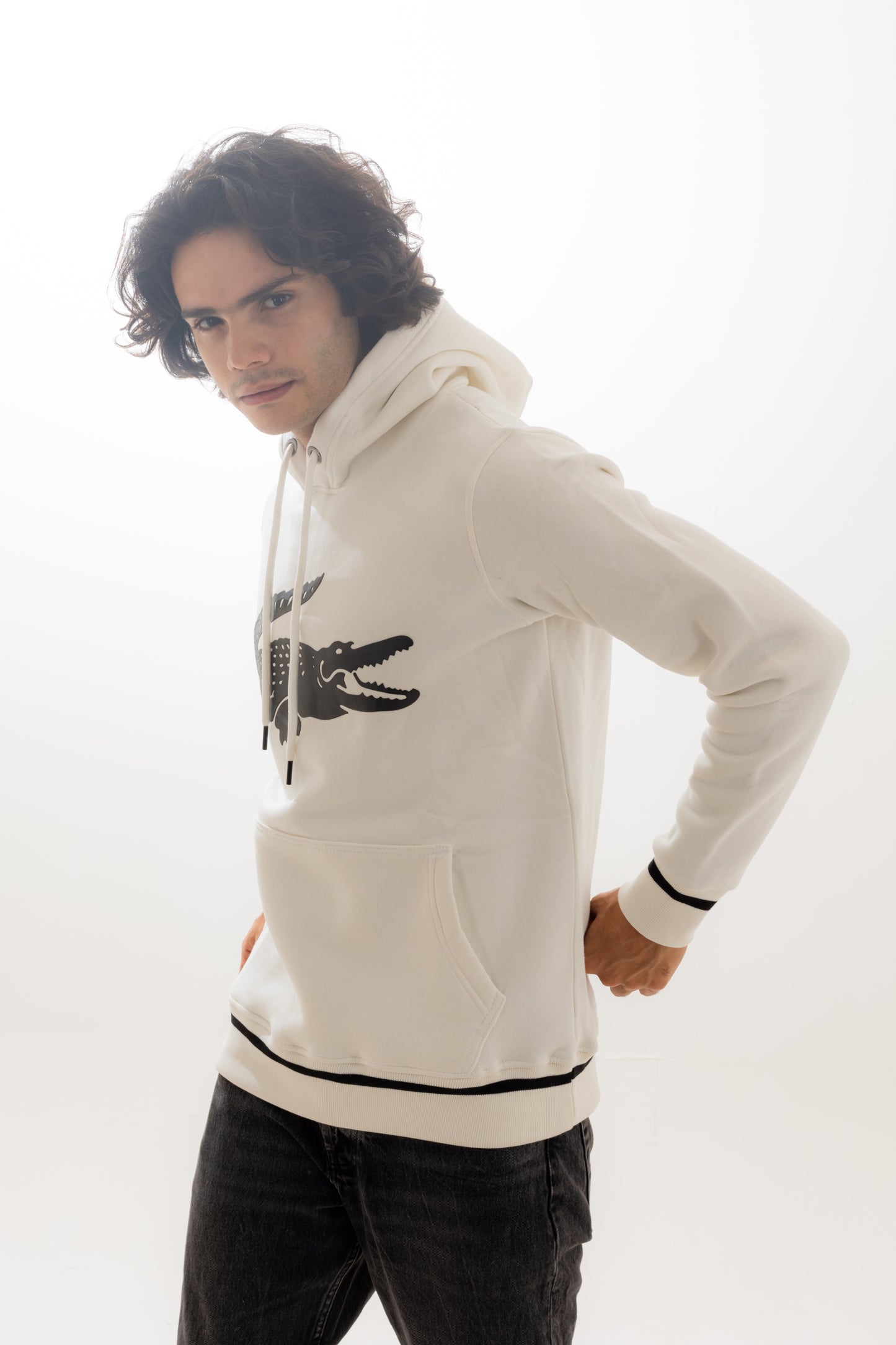 Lacoste Black&White Hoodie