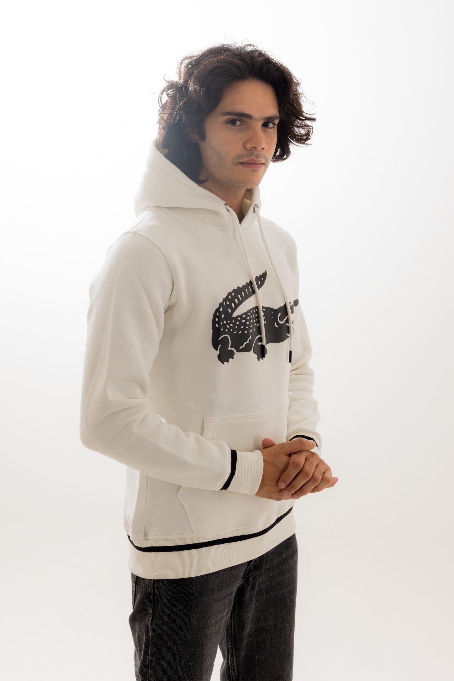 Lacoste Black&White Hoodie