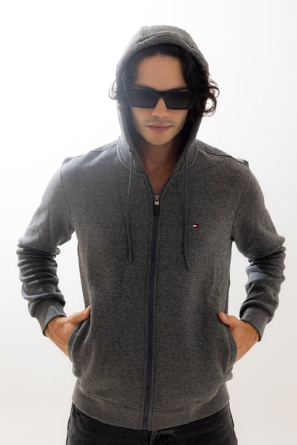 Tommy Hilfiger Gray Hooded Sweatshirt