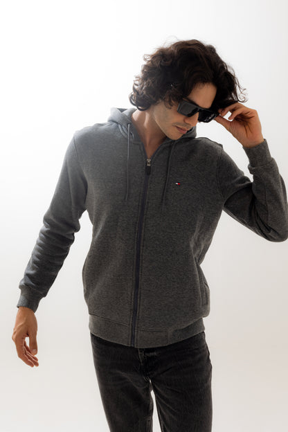 Tommy Hilfiger Gray Hooded Sweatshirt