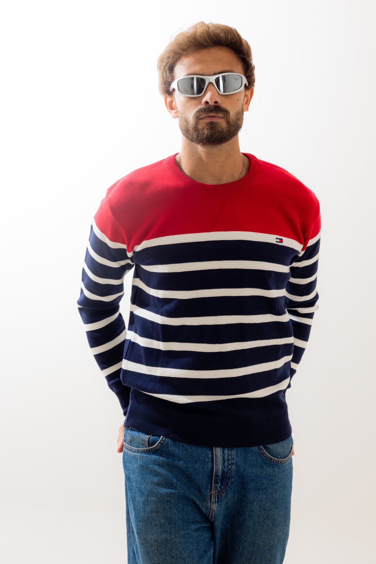 Tommy Hilfiger Striped Red Pullover