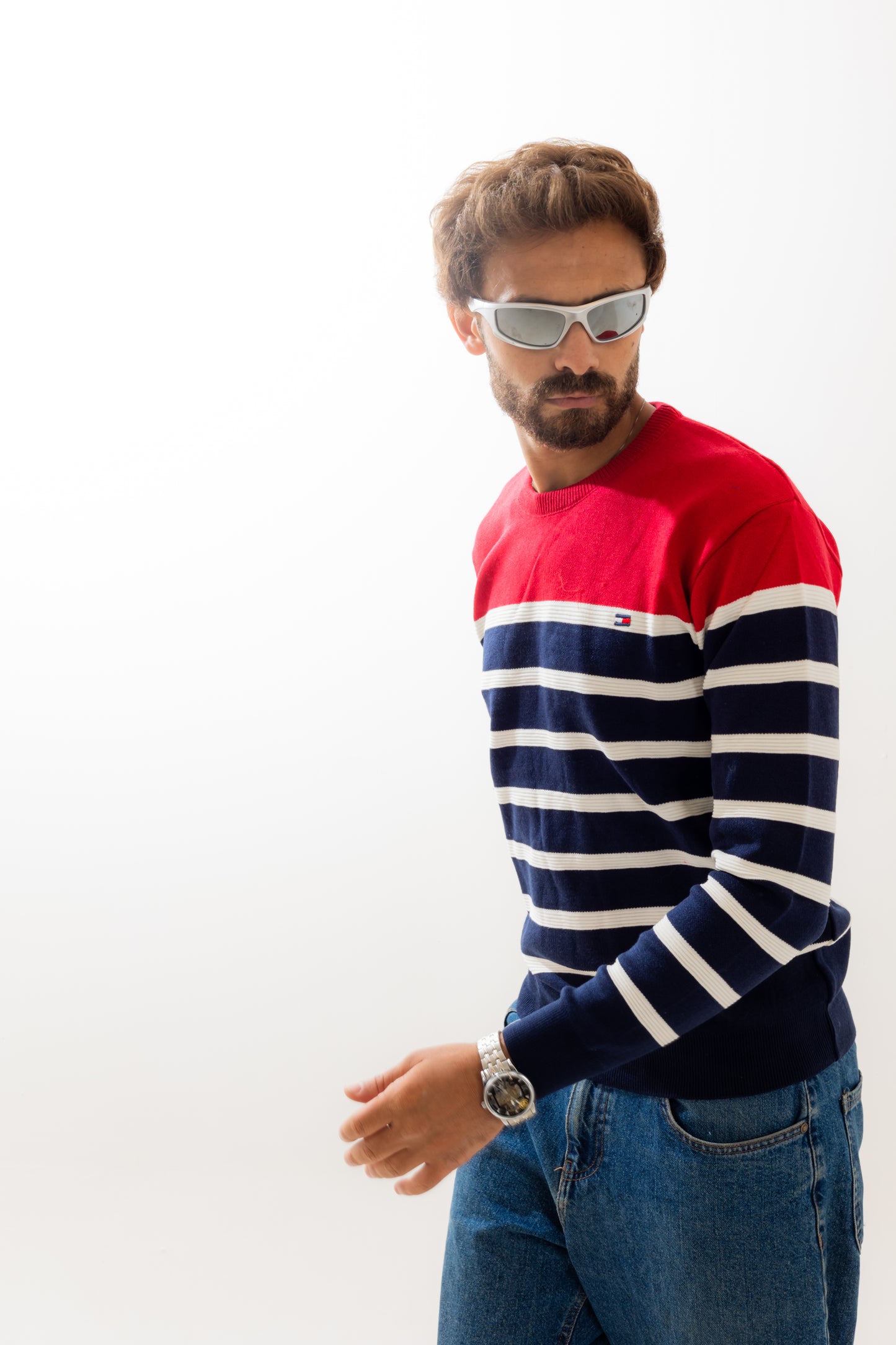 Tommy Hilfiger Striped Red Pullover